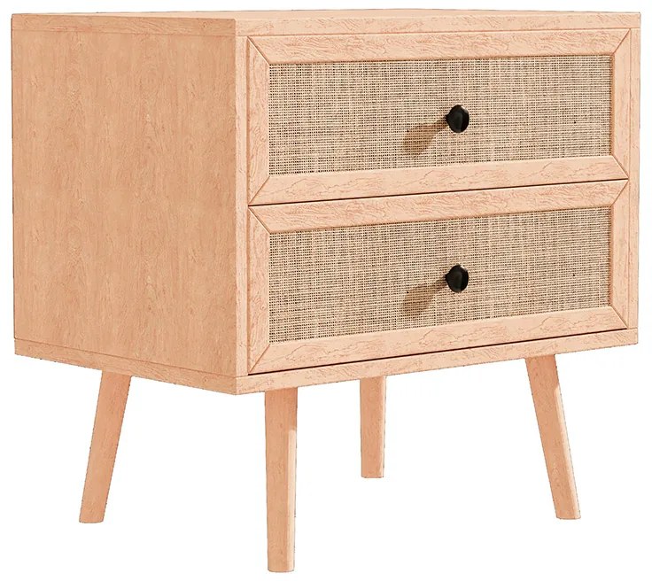 Κομοδίνο Oslo pakoworld sonoma 50x39x55εκ