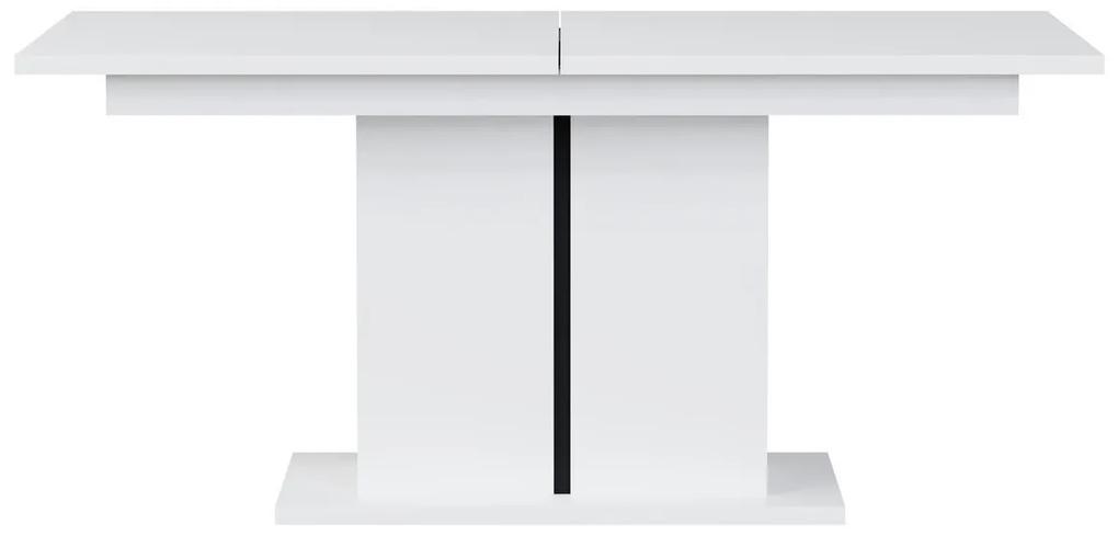Πολυμορφικό τραπέζι σαλονιού Orlando U108, Μαύρο, Άσπρο, 52x68x114cm, Πλαστικοποιημένη μοριοσανίδα, Γωνιακό | Epipla1.gr