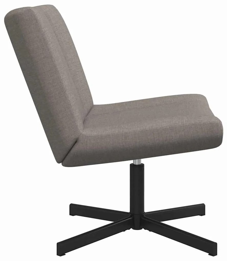 vidaXL Περιστρεφόμενη καρέκλα Taupe 63 x 75 x 76 εκ ύφασμα