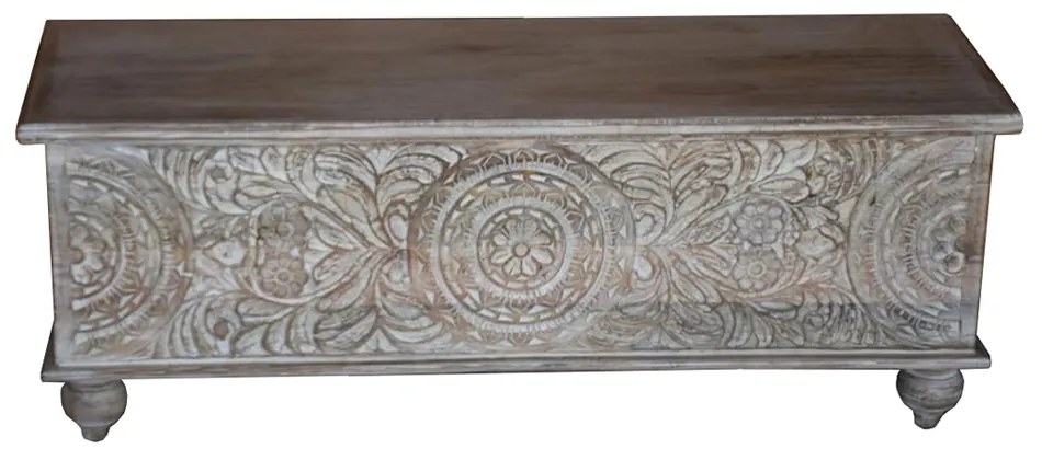 SARI ΜΠΑΟΥΛΟ ΛΕΥΚΟ DECAPE 125x40xH46cm - 04-0583