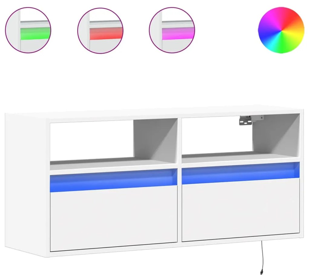 ΈΠΙΠΛΟ ΤΟΙΧΟΥ ΤΗΛΕΟΡΑΣΗΣ ΜΕ LED ΛΕΥΚΟ 100X31X45 ΕΚ. 852334