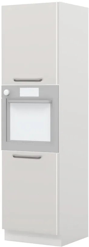 Επιδαπέδιο ντουλάπι φούρνου ψηλό Modena K21-60-2KR-Λευκό - Γκρι ανοιχτό - 60.00Χ60.00Χ216.00cm