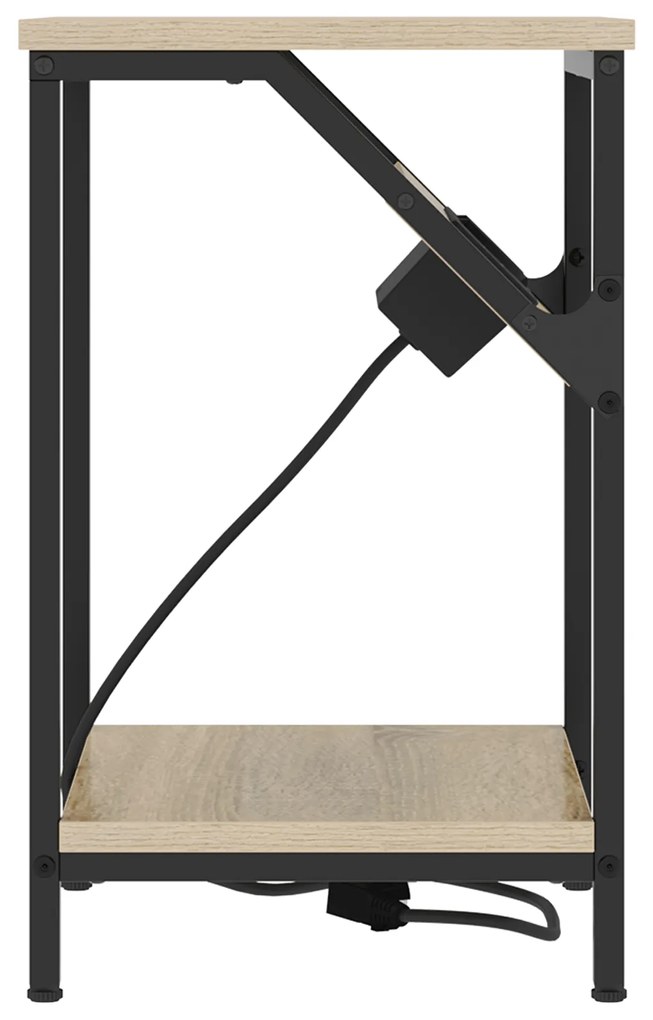 vidaXL Κομοδίνο Sonoma Δρυς 38 x 30 x 48 εκ. Επεξεργασμένο ξύλο
