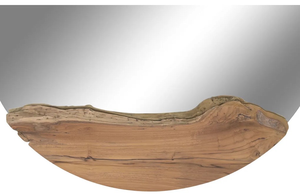 Τοίχο καθρέφτη Home ESPRIT Καφέ Bali 100 x 5 x 100 cm