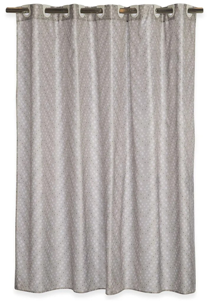 Κουρτίνα Μπάνιου (180x200) Με Τρουκς Nef-Nef Homeware Fonteste Silver