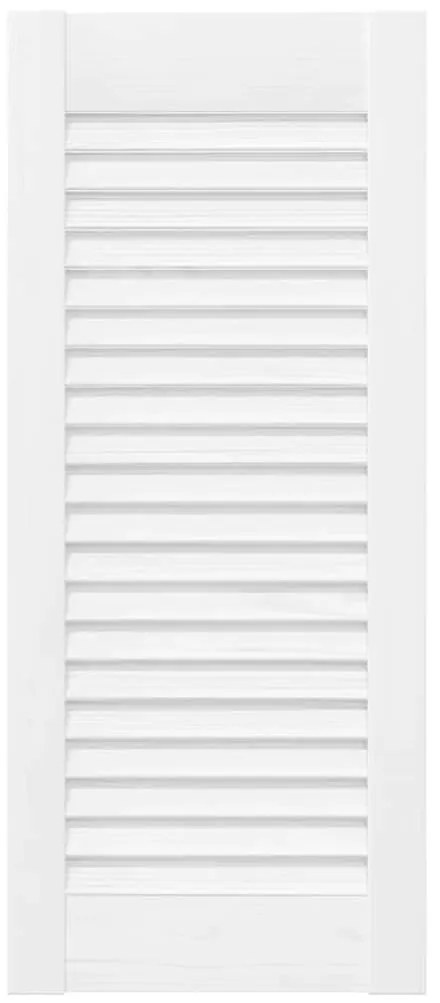 vidaXL Πόρτα ντουλαπιού Louvred Design Λευκό 61,5x29,5 cm