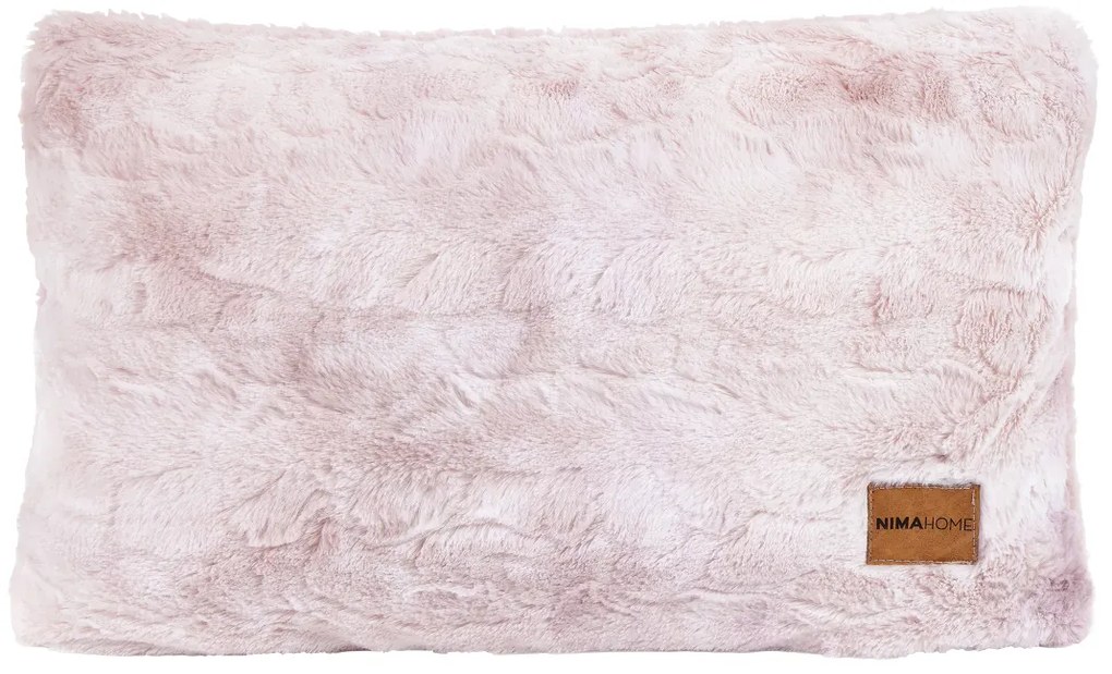 Γούνινο Διακοσμητικό Μαξιλάρι (30x50) Nima Cloud Nude