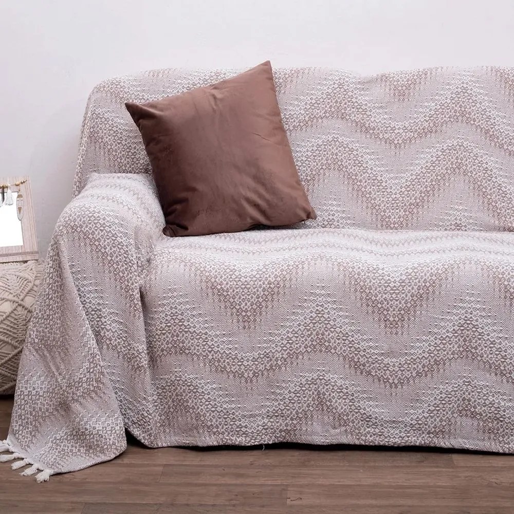 Ριχτάρι 3045 Beige Viopros Πολυθρόνα 175x175cm 100% Cotton