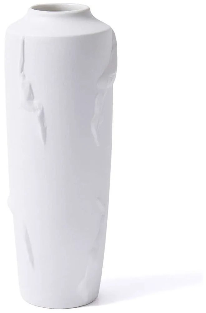 Βάζο 742TMA4892 19x19x47cm White Aberto Design Ceramic