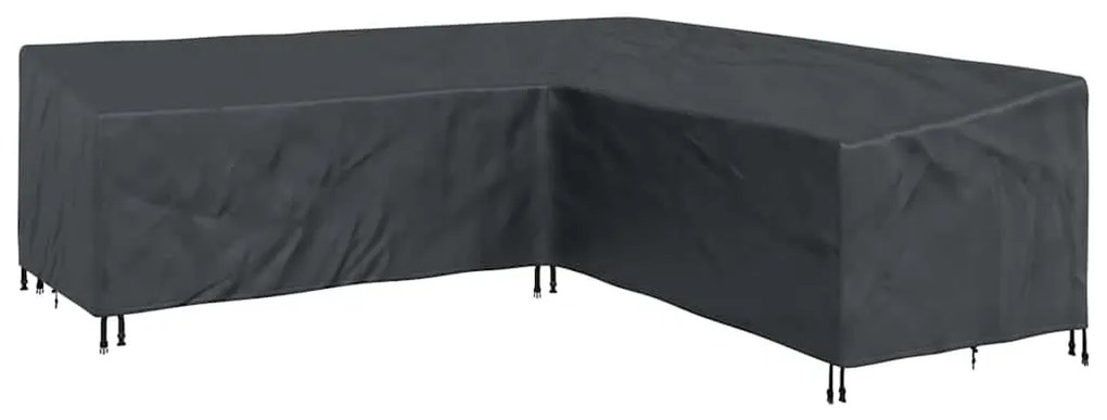 vidaXL Κάλυμμα επίπλων Μαύρο 255 x 255 x 80 εκ. Ύφασμα Oxford 600D