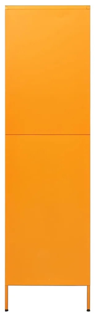 vidaXL Ντουλάπα Μουσταρδί 90 x 50 x 180 εκ. από Ατσάλι