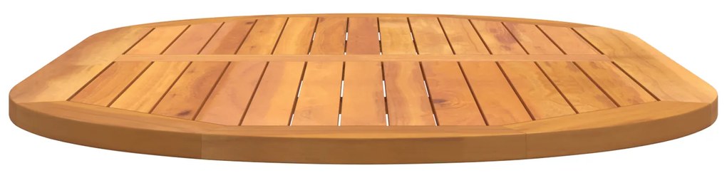 vidaXL Επιφάνεια Τραπέζι 120x70x2,2 cm Ωοειδής Μασίφ Ξύλο Acacia