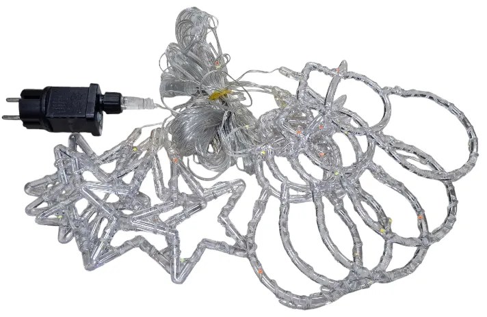 Χριστουγεννιάτικα φώτα LED - Κουρτίνα - 3m/10 - 272303 - RGB-272303_rgb