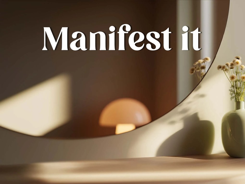 Αυτοκόλλητο για καθρέφτη S4 – Manifest it