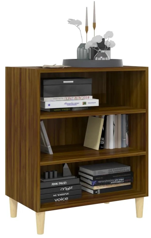 vidaXL Ραφιέρα Καφέ Δρυς 57 x 35 x 70 εκ. από Μοριοσανίδα