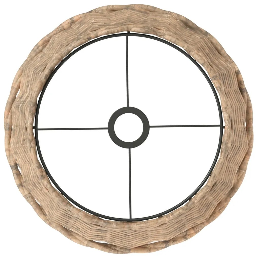 vidaXL Καπέλο Φωτιστικού Οροφής Καφέ Ø38x23 εκ. από Wicker