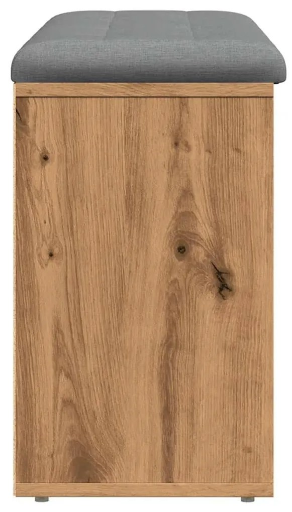 vidaXL Πάγκος παπουτσιών Artisan Oak 102x32x50 cm Κατασκευασμένο ξύλο