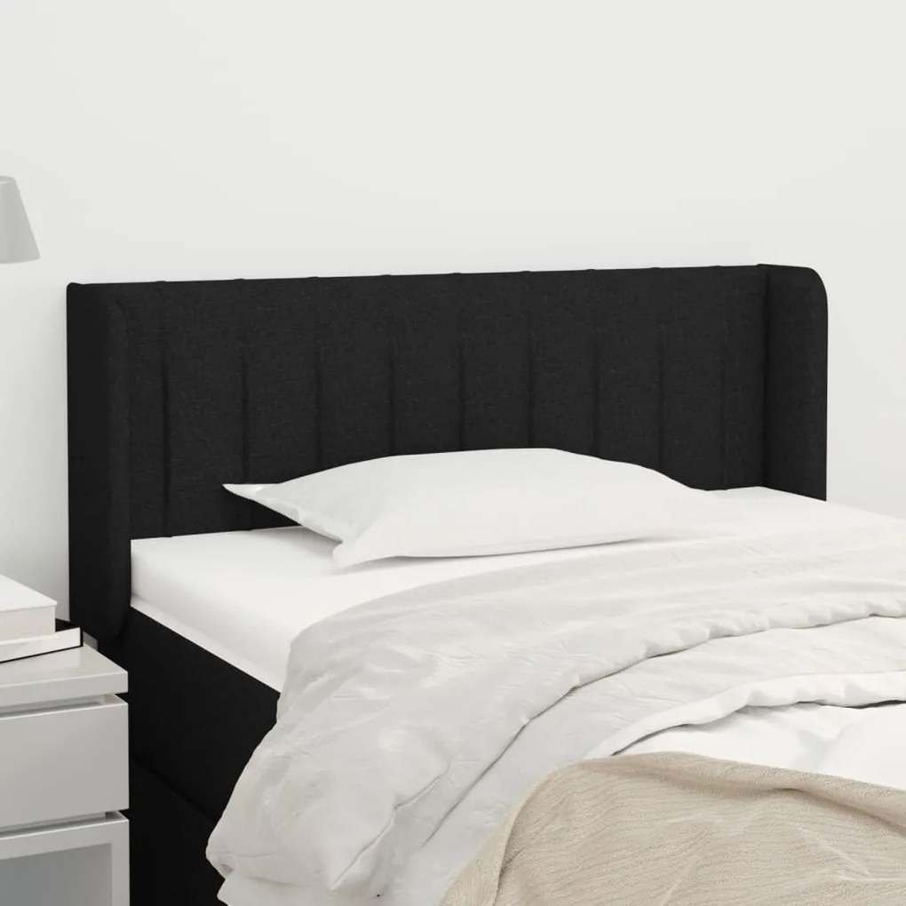 vidaXL Κεφαλάρι με Πτερύγια Μαύρο 83x16x78/88 εκ. Υφασμάτινο