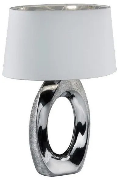 Επιτραπέζιο Φωτιστικό Taba χρυσό ή ασημί Φ38 Trio Lighting-R50521089-Λευκό-Ασημί R50521089