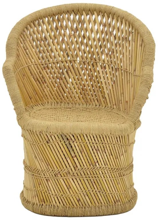 Πολυθρόνα Treza Inart φυσικό μπαμπού 66x48x89εκ 66x48x89 εκ.