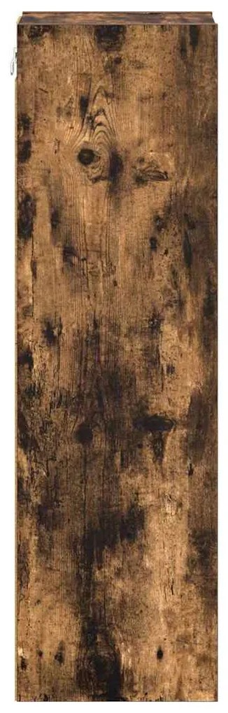 vidaXL Κρεμαστό ντουλάπι Καπνιστό Δρύς 20 x 29,5 x 100 εκ.