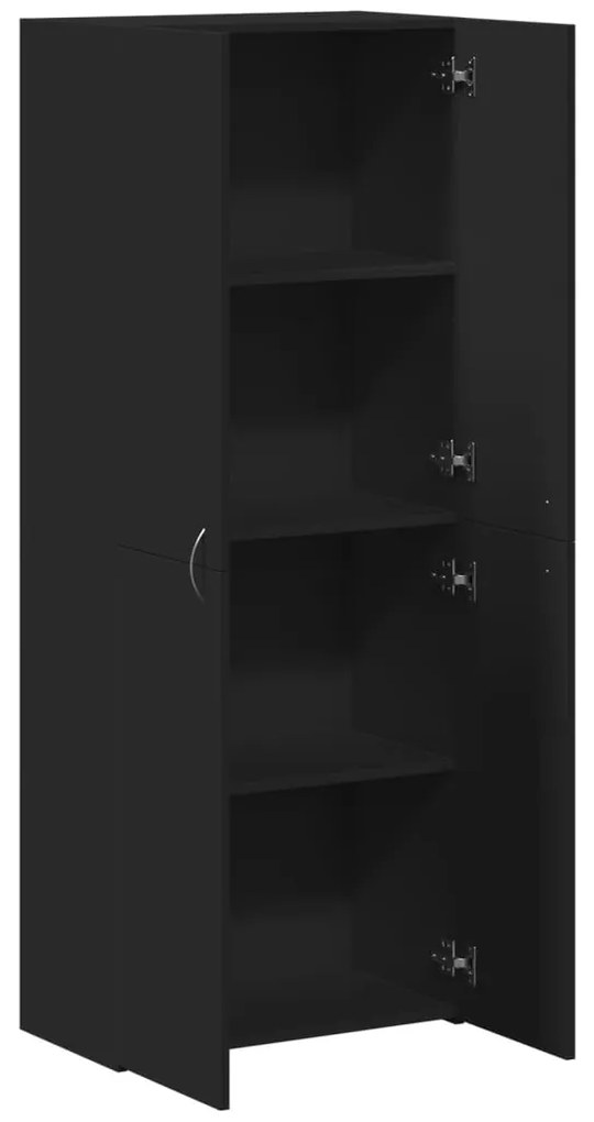 vidaXL Αρχειοθήκη Μαύρη 60x32x153 εκ. από Επεξεργασμένο Ξύλο