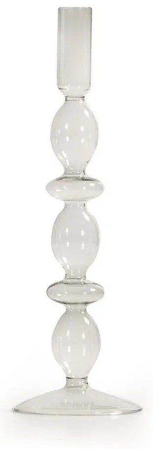 Κηροπήγιο Indila 9x26,5 Natural Nef-Nef Homeware Γυαλί