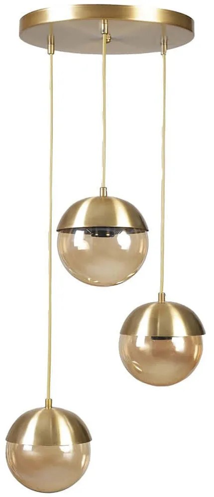 Φωτιστικό Οροφής Kure 941RTN1215 Φ30x70cm 3xE27 40W Gold Opviq