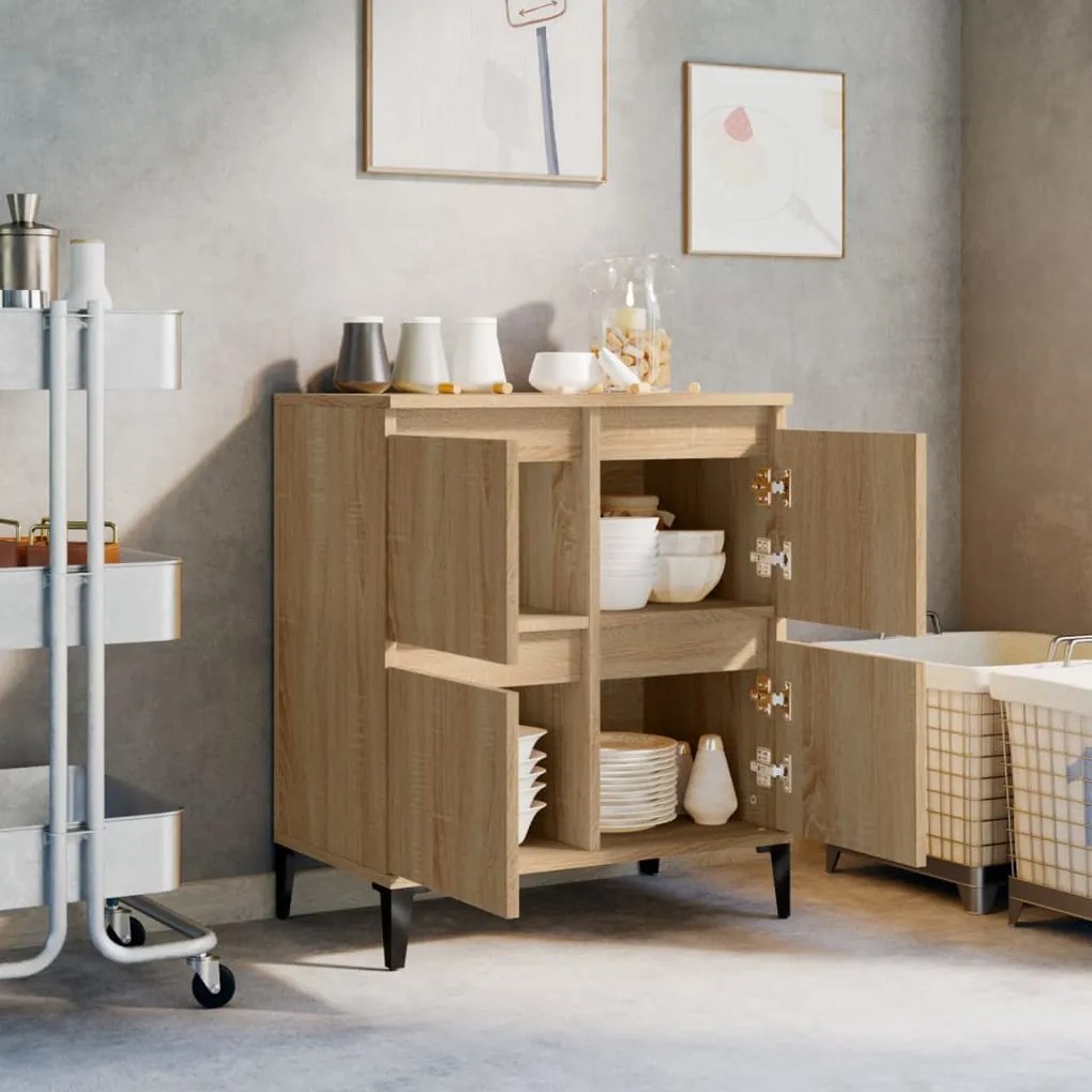 vidaXL Συρταριέρα Sonoma Δρυς 60x35x70 εκ. Επεξεργασμένο Ξύλο