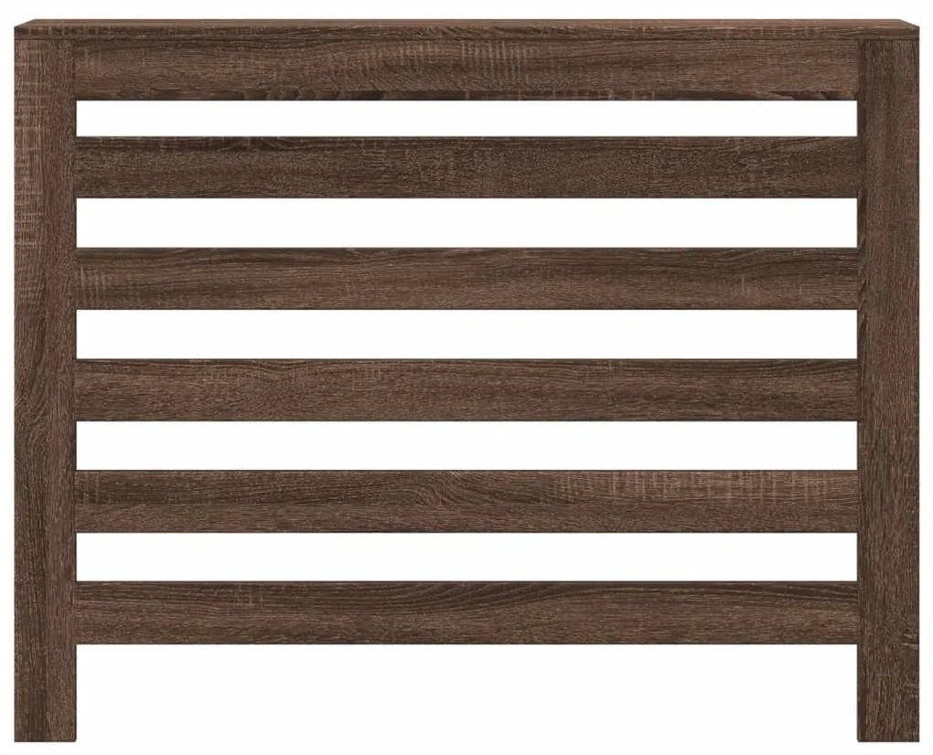 vidaXL Κάλυμμα Καλοριφέρ Καφέ Δρυς 104x20x82 εκ. Επεξεργασμένο Ξύλο