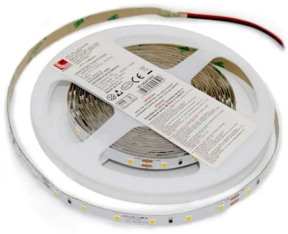Adeleq Ταινία LED Λευκή Αυτοκόλλητη 5m 24VDC 2835 7.2W Και 60LED Ανά Μέτρο IP20 Θερμό 2700K 30-34247000