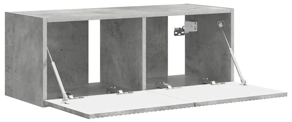 vidaXL Ντουλάπι Τηλεόρασης Τοίχου Σκυρόδεμα 60 x 31 x 29.5 εκ