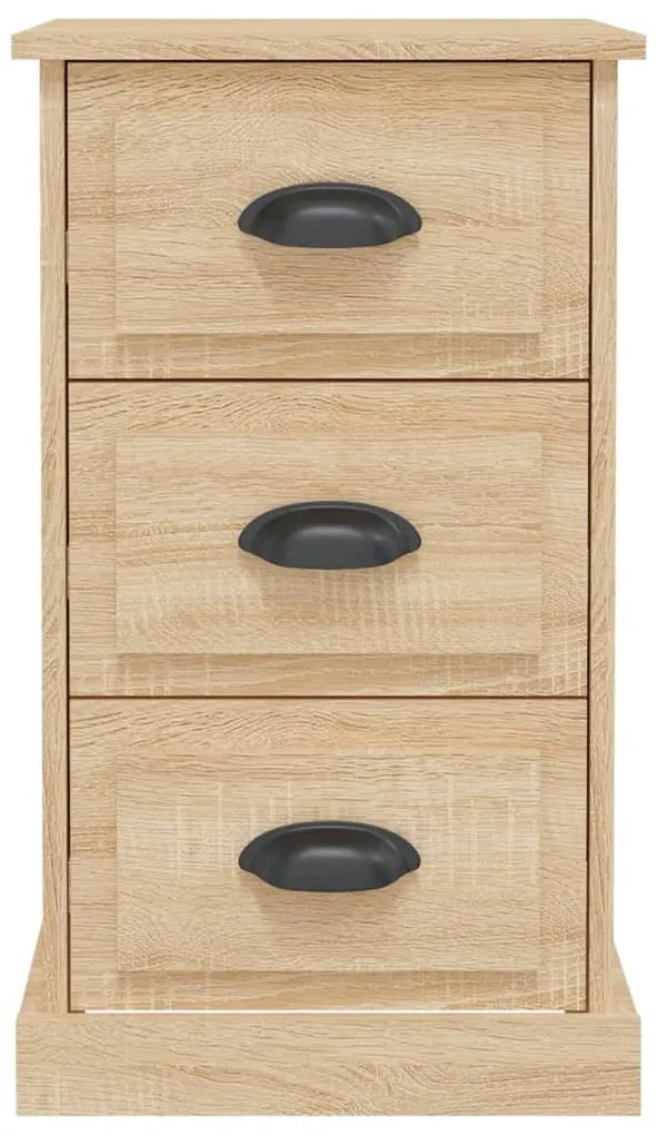 vidaXL Κομοδίνο Sonoma Δρυς 39 x 39 x 67 εκ. από Επεξεργασμένο Ξύλο
