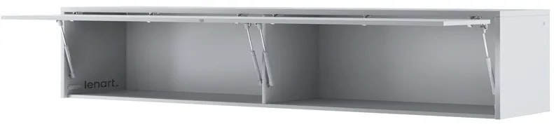 Σετ επίπλων Concept Pro Lenart AH143, Γκρι, Πλαστικοποιημένη μοριοσανίδα, Τάβλες για Κρεβάτι, 160x200, Ενιαίος, Με κρεβάτι, Με πρόσθετο εξοπλισμό