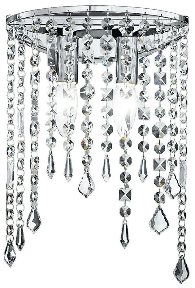 Φωτιστικό Τοίχου - Απλίκα I-Breeze/AP2 Chrome Luce Ambiente Design Crystal, Metal