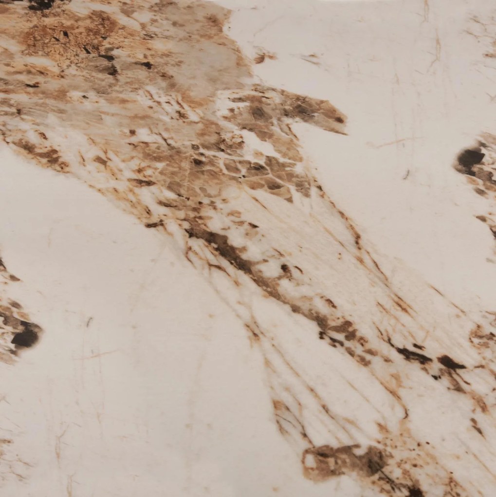 ΤΡΑΠΕΖΙ ΤΡΑΠΕΖΑΡΙΑΣ SINTERED STONE TOM  BROWN-WHITE MARBLE 160x90x76Y εκ.