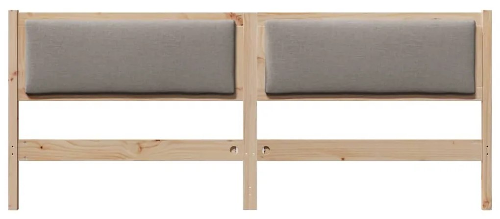 vidaXL Κεφαλάρι Άλλο Καφέ 200 cm Μασίφ ξύλο πεύκου