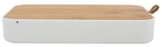 Καθρέπτης Επιτραπέζιος Alais Bamboo Medium White 13x23x22 - Spirella