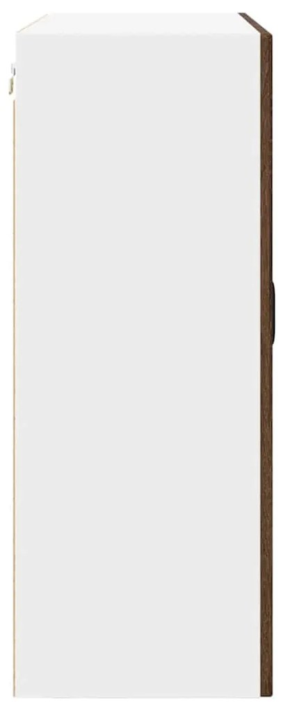 vidaXL Κρεμαστό ντουλάπι κουζίνας με ράφι Καφέ δρυς 80 x 31 x 80 εκ.