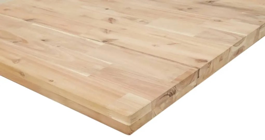 Ράφια Κρεμαστά 2 Τεμ. 160x30x4εκ Ακατέργαστο Μασίφ Ξύλο Ακακίας - Καφέ