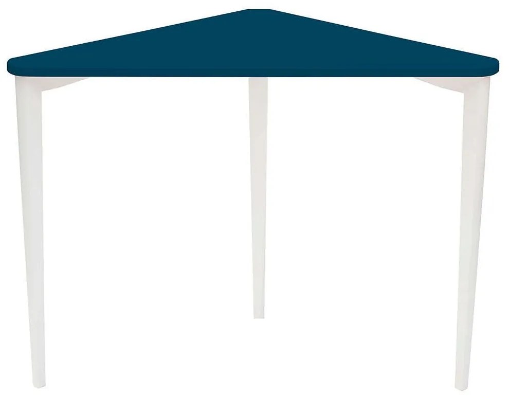 Γραφείο Γωνιακό Naja NAJAOWH14 114x85x75cm Petrol Blue-White