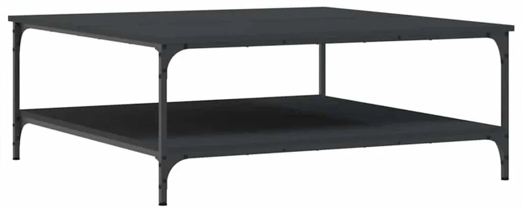vidaXL Τραπεζάκι Σαλονιού Μαύρο 100x100x40 εκ. από Επεξεργασμένο Ξύλο