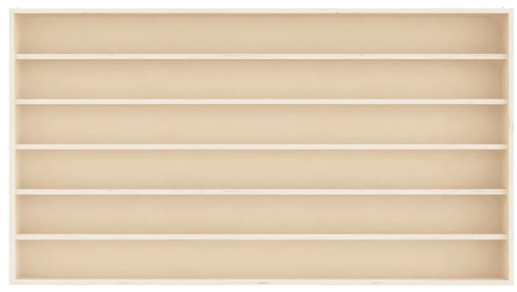vidaXL Ξύλινη συλλεκτική προθήκη με 6 ράφια 80x8,5x55 εκ.