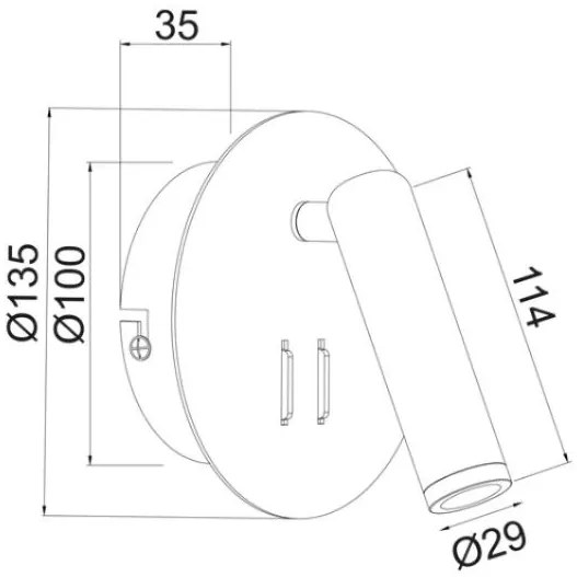 Επιτοίχιο Φωτιστικό LED Zeus-Mauro