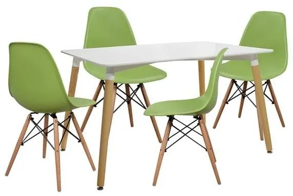 Τραπεζαρία Σετ 5ΤΜΧ 120Χ80 Green HM10080.10 Four Seater