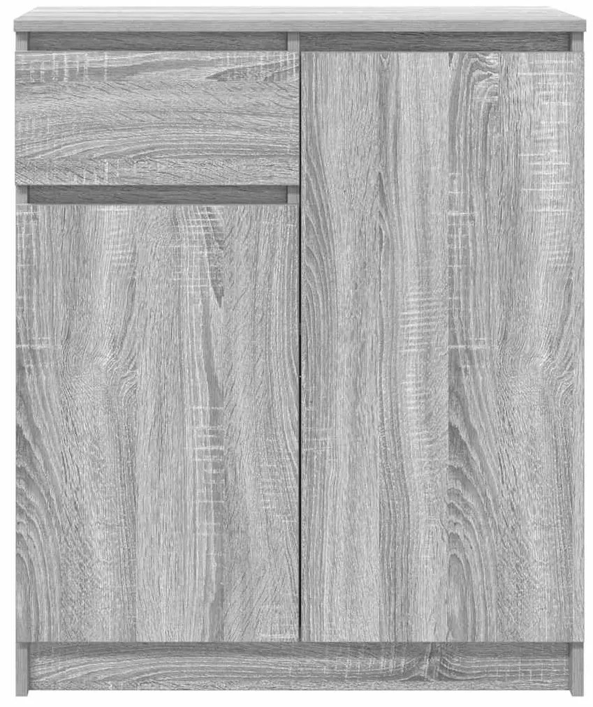 Συρταριέρα με Συρτάρια Γκρι Sonoma 71x35x84 εκ. από Επεξ. Ξύλο - Γκρι