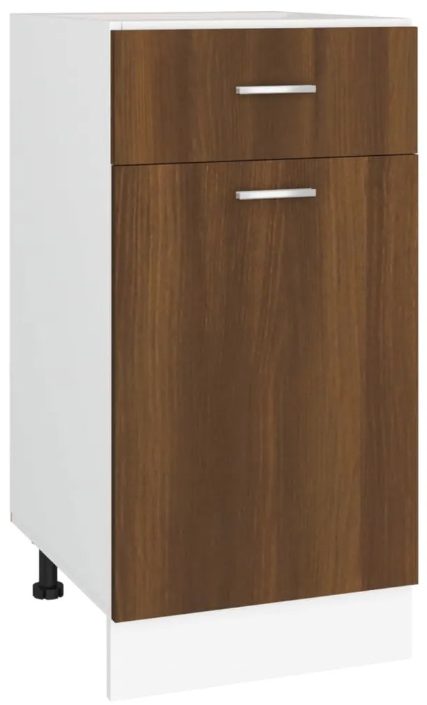 vidaXL Ντουλάπι με Συρτάρια "Lyon" Καφέ Δρυς 40x46x81,5 εκ. από Τεχνητό Ξύλο