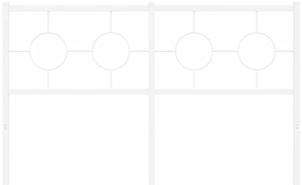 vidaXL Κεφαλάρι Λευκό 140 εκ. Μεταλλικό