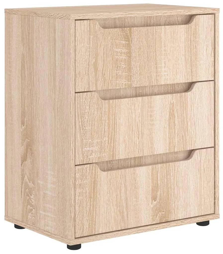 Sideboard VISNES Δρυς Sonoma 60x40x73 cm Ξύλο μηχανής - Καφέ