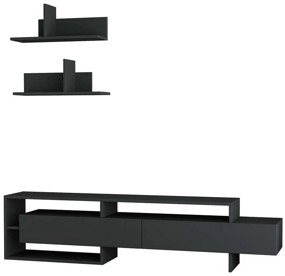 Σύνθεση Τηλεόρασης Gara 776HMS3014 180x32x42cm Anthracite